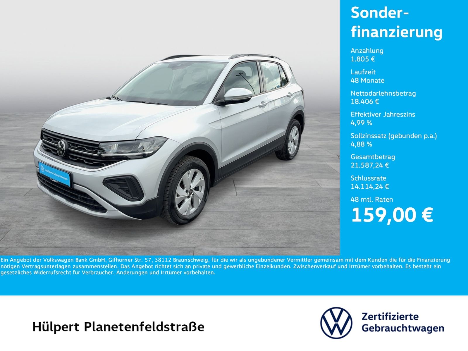 Volkswagen T-Cross 1.0 LIFE ACC NAVI ALU CARPLAY SITZHEIZ.