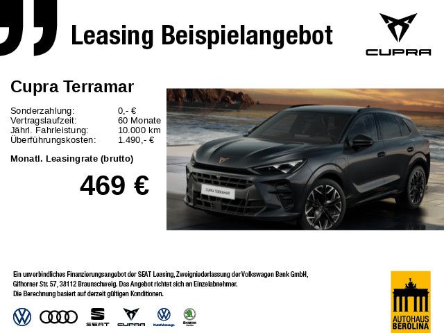 Vorschaubild: CUPRA Terramar 1.5 e-Hybrid VZ DSG *MATRIX*HuD*R-CAM* (Fahrzeug-Nr. 183273)