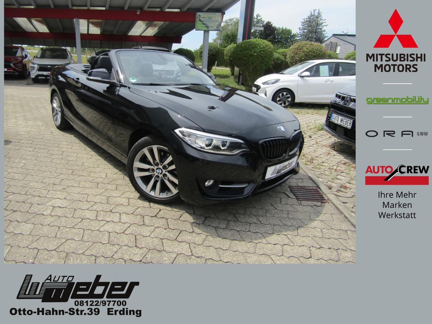 BMW 218 i Sport Line Cabrio Automatik NAVI LEDER XEN