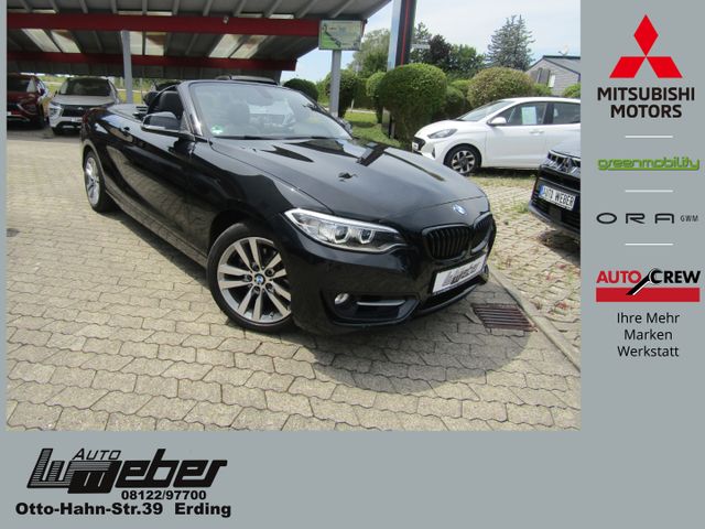 BMW 218 i Sport Line Cabrio Automatik NAVI LEDER XEN