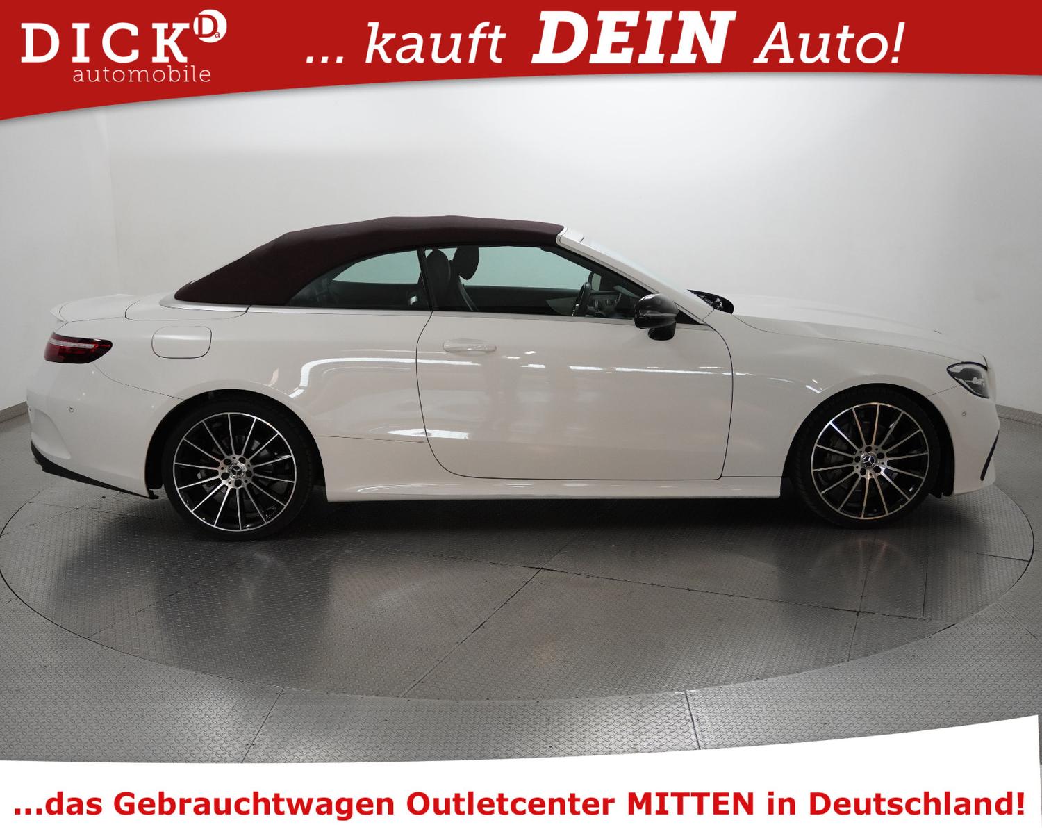 Mercedes-Benz E220d Cabrio 2X AMG NIGHT+WIDESC+STNDHZ+BURM+20"