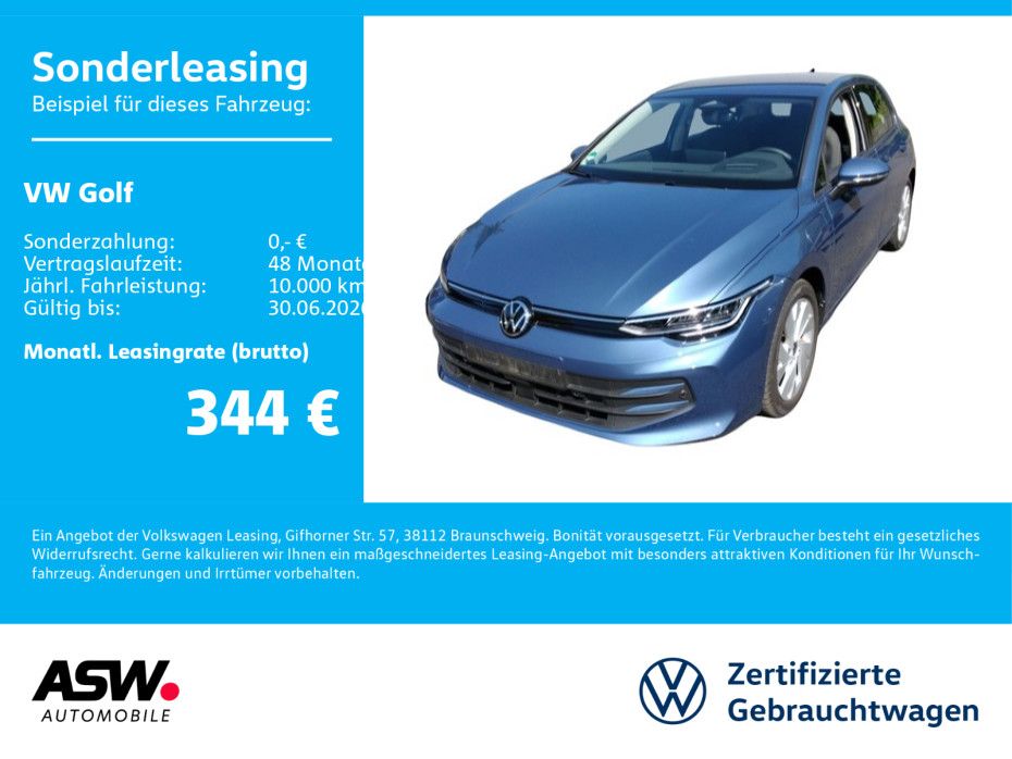 Volkswagen Golf Life 1.5 TSI eHybrid DSG LED Navi HUD AHK