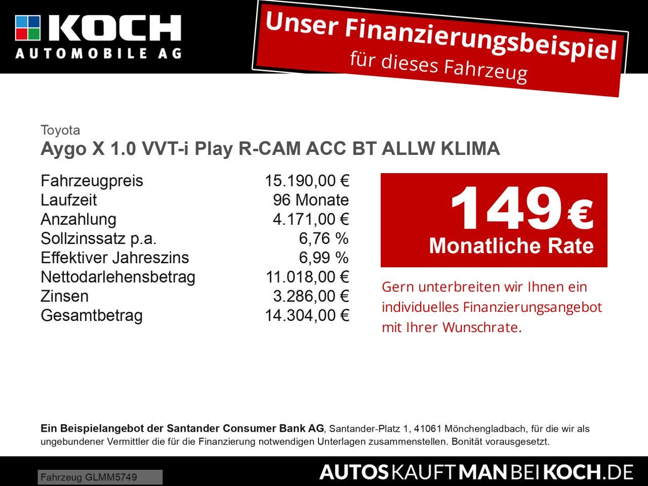 Toyota Aygo X 1.0 VVT-i Play R-CAM ACC BT ALLW KLIMA imagem 2