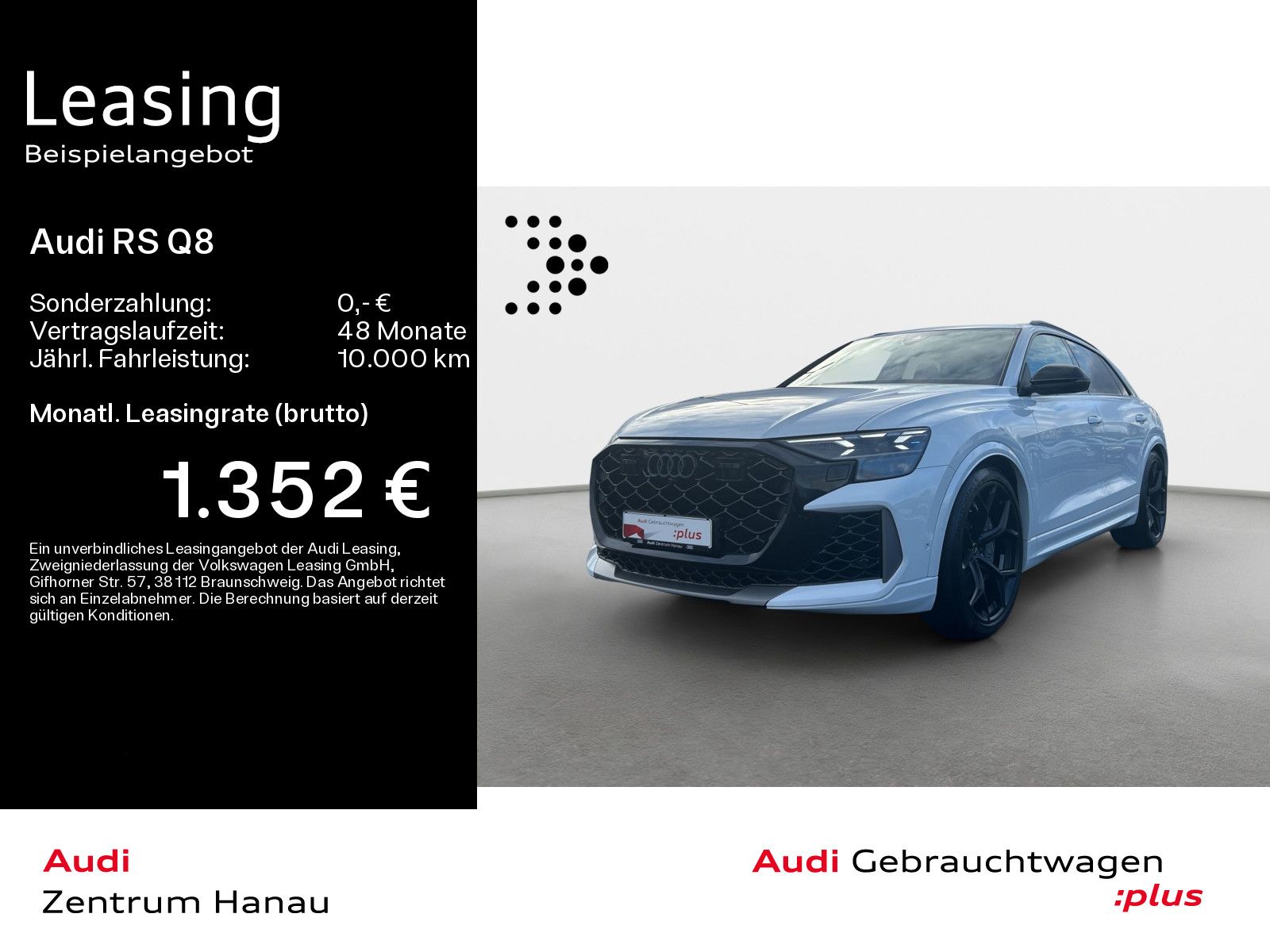 Audi RS Q8 performance*280KM/H*LASER*KERAMIK*LUFT*RS-