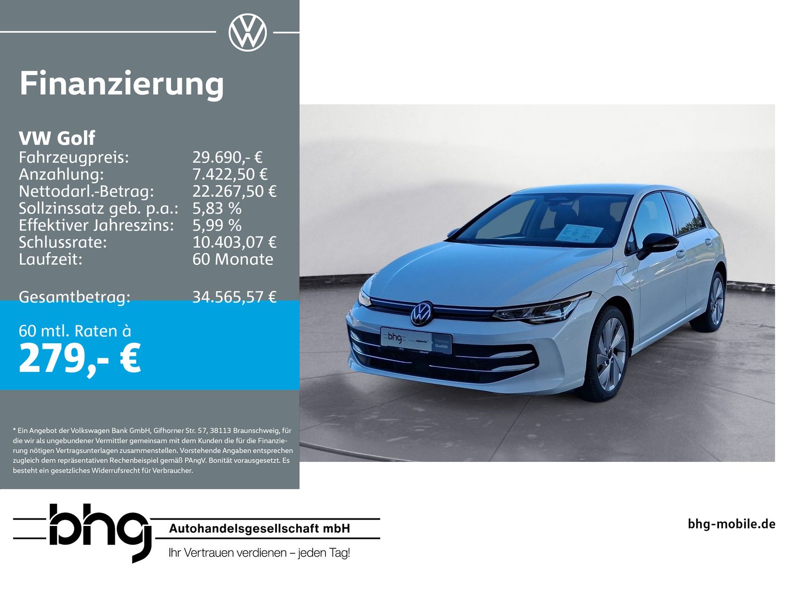 Volkswagen Golf 1.5 TSI Ehybrid Energy