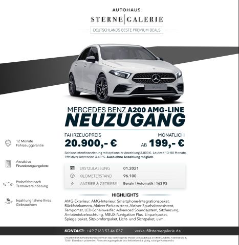 MERCEDES-BENZ AMG-LINE/RÜCKFAHRK/LED/TEMPOM/AMBIENT