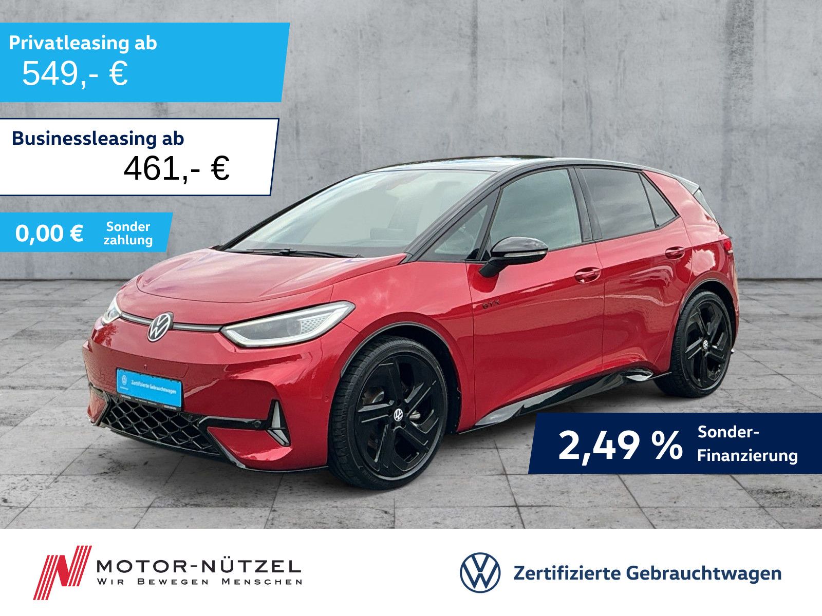 Volkswagen ID.3 GTX 240kw (84kwh) MATRIX AHK PANO HuD 360° foto 1