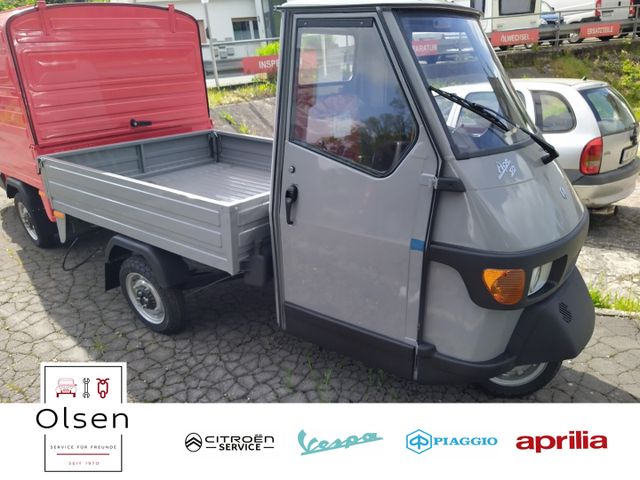 Piaggio Ape 50 Alu Pritsche Grau und Blau auf Lager Dros