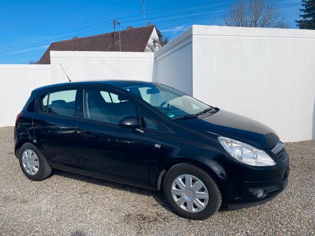 Opel Corsa 5-Türer schwarz Klima 5,1l/100km