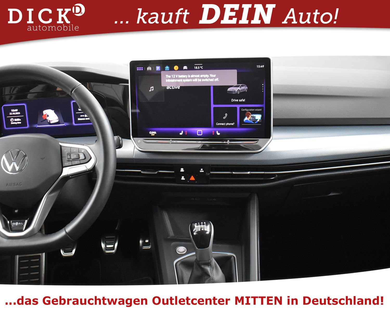 VW Golf VIII Var 1.5TSI Goal NAVI+KAM+LED+VIRTU+SHZ - Image 14