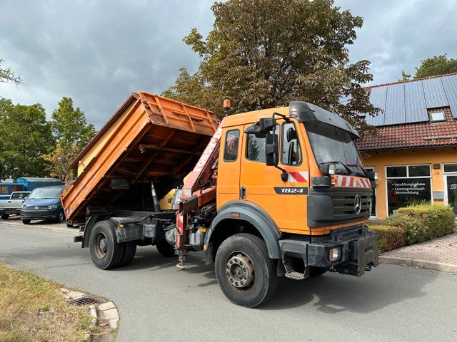 Mercedes-Benz SK1824 Allrad 4x4 Kipper Kran 1.Hand TÜV