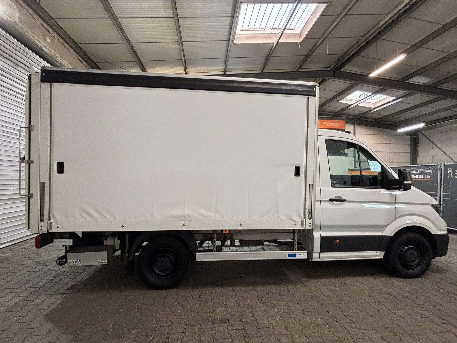Fahrzeugabbildung Volkswagen Crafter Pritsche 35 mittell. LBW#Schiebeplane#Ka