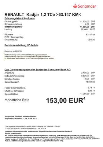 Fahrzeugabbildung Renault Kadjar 1,2 TCe 130 Life