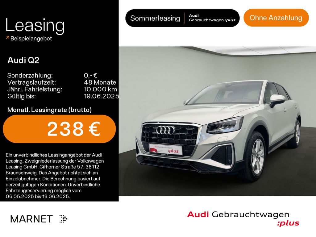 Audi Q2 30 TFSI S line*Navi*LED*Alu*AHK*PDC*Virtual C