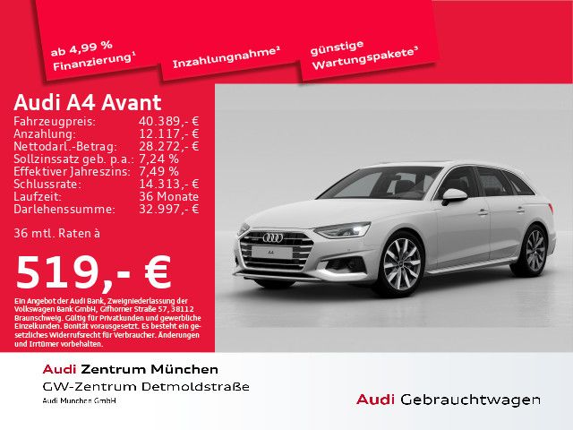 Audi A4 Avant 40 TDI qu. S tronic advanced Pano/AHK/V