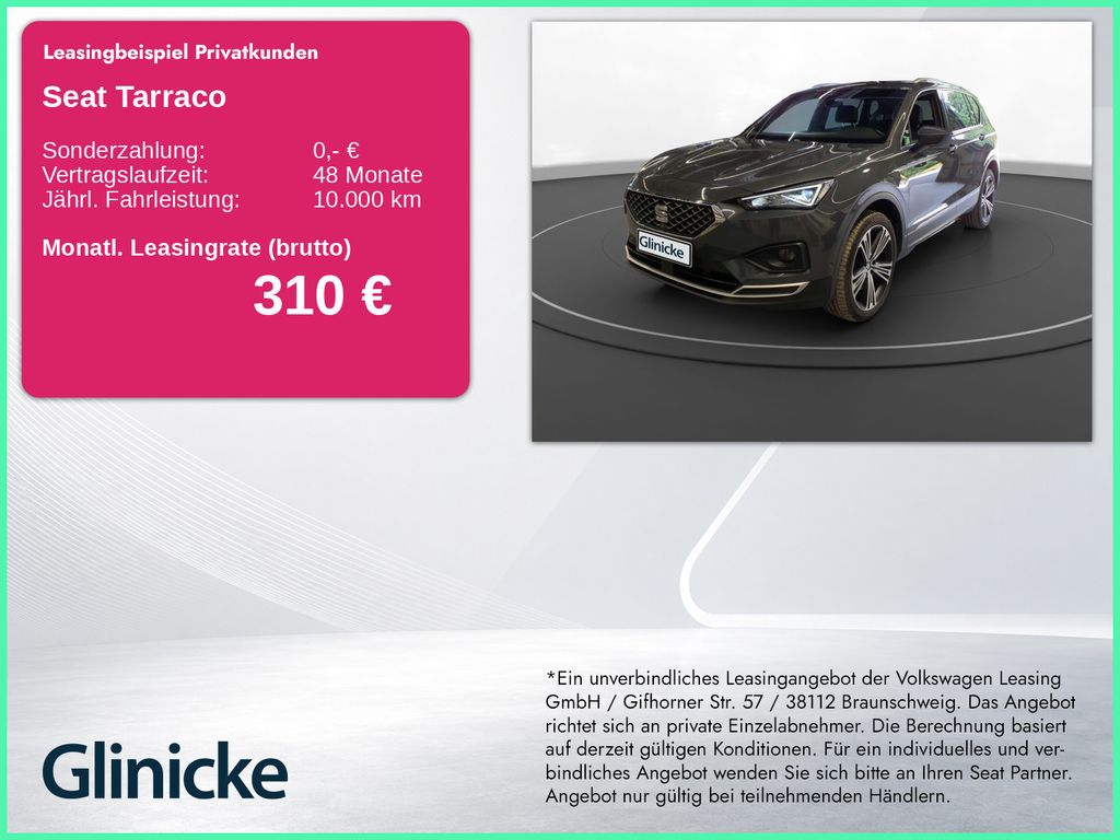Seat Tarraco 2.0 TDI 4D Xcellence AHK Pano LM 20" 360