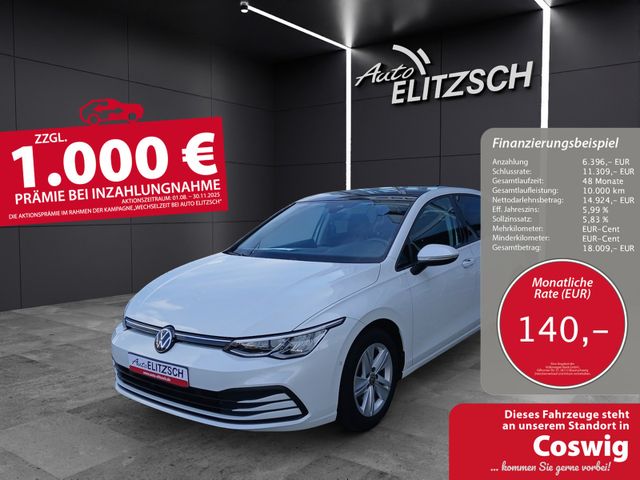 Volkswagen Golf VIII eTSI Life DSG LED AHK Navi Pano AID AC