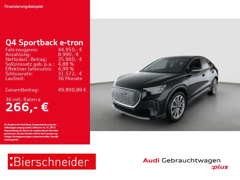 Q4 Sportback 40 e-tron S-Line AHK MATRIX AR-HuD