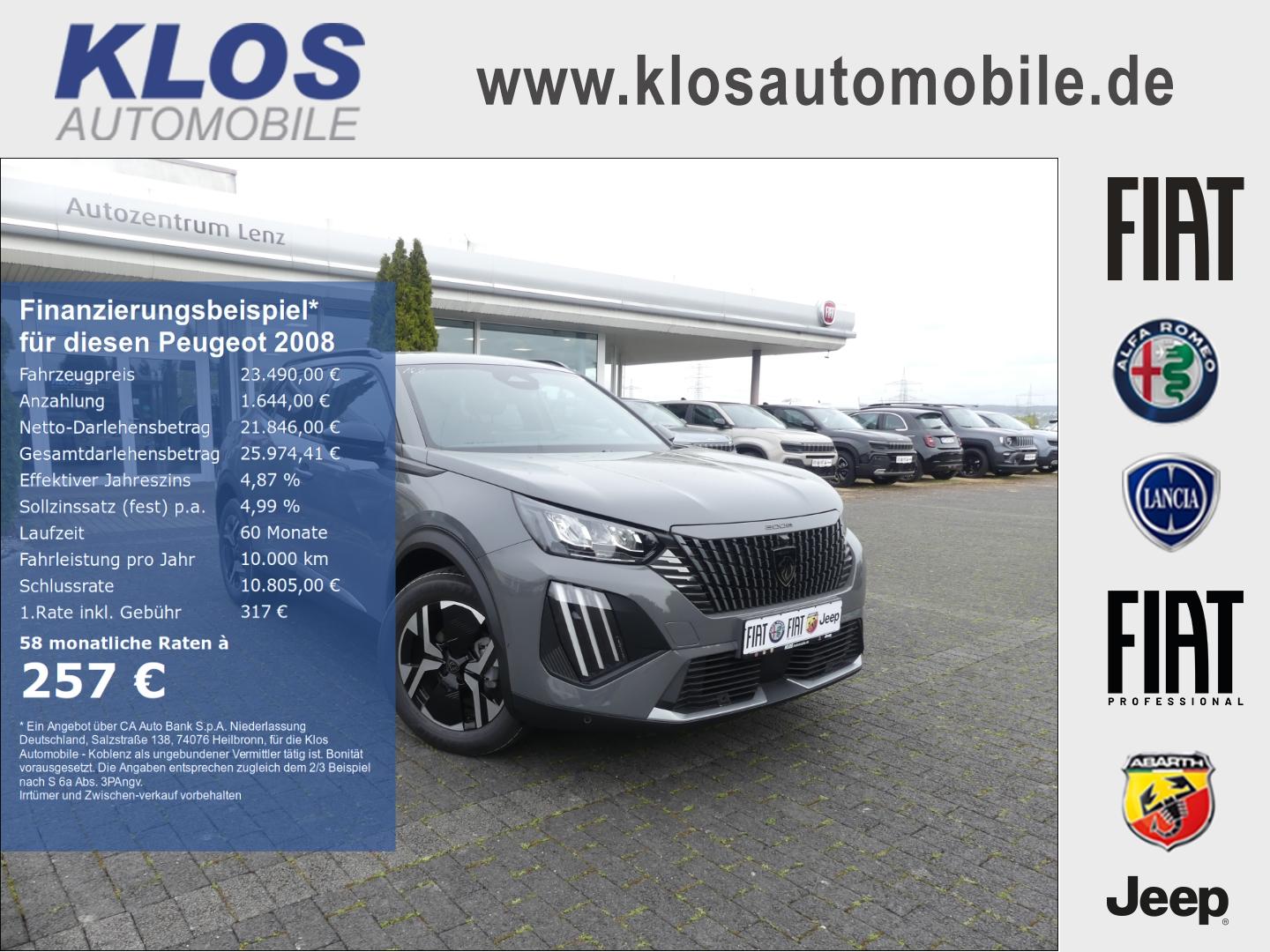 Peugeot 2008 ALLURE PureTech 1.2 100 PS MT6 SICHT ASSIST