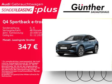 Audi Leasingangebot: Audi Q4 Sportback e-tron 35++WINTERRÄDER+AHK+KAMERA++