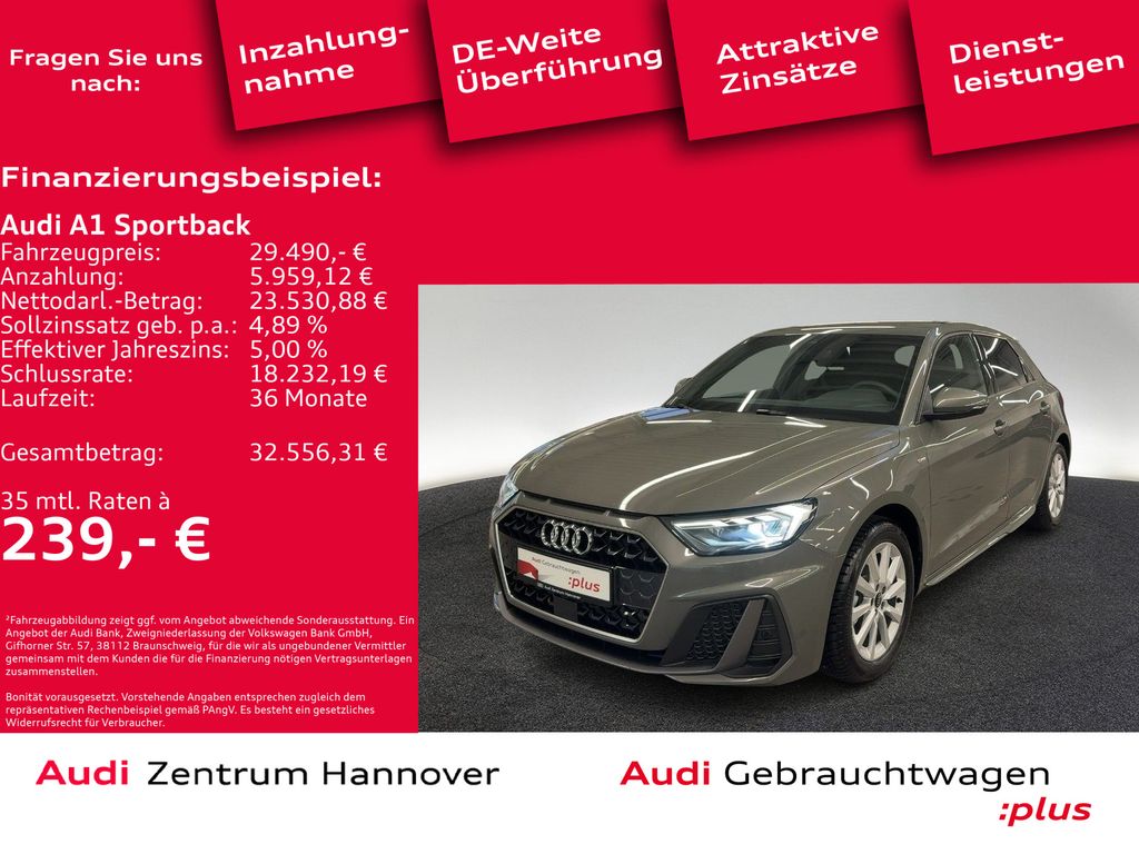 A1 Sportback S line 30 TFSI S tronic