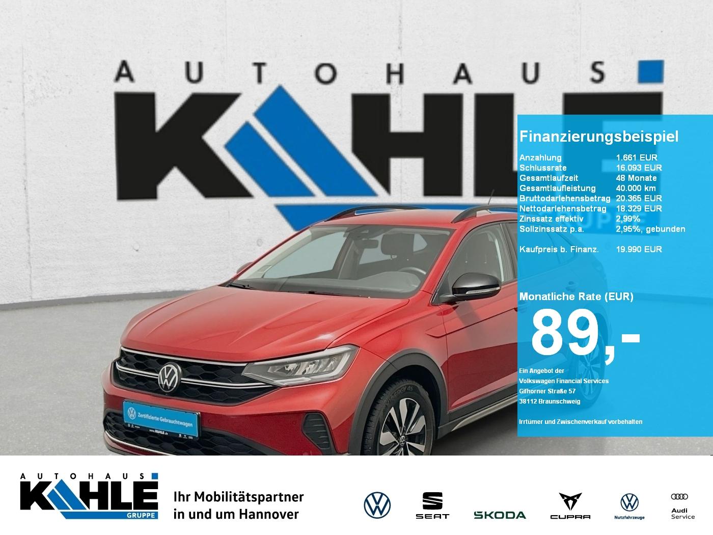 Volkswagen Taigo 1.0 TSI Life CarPlay Black ACC LED Navi