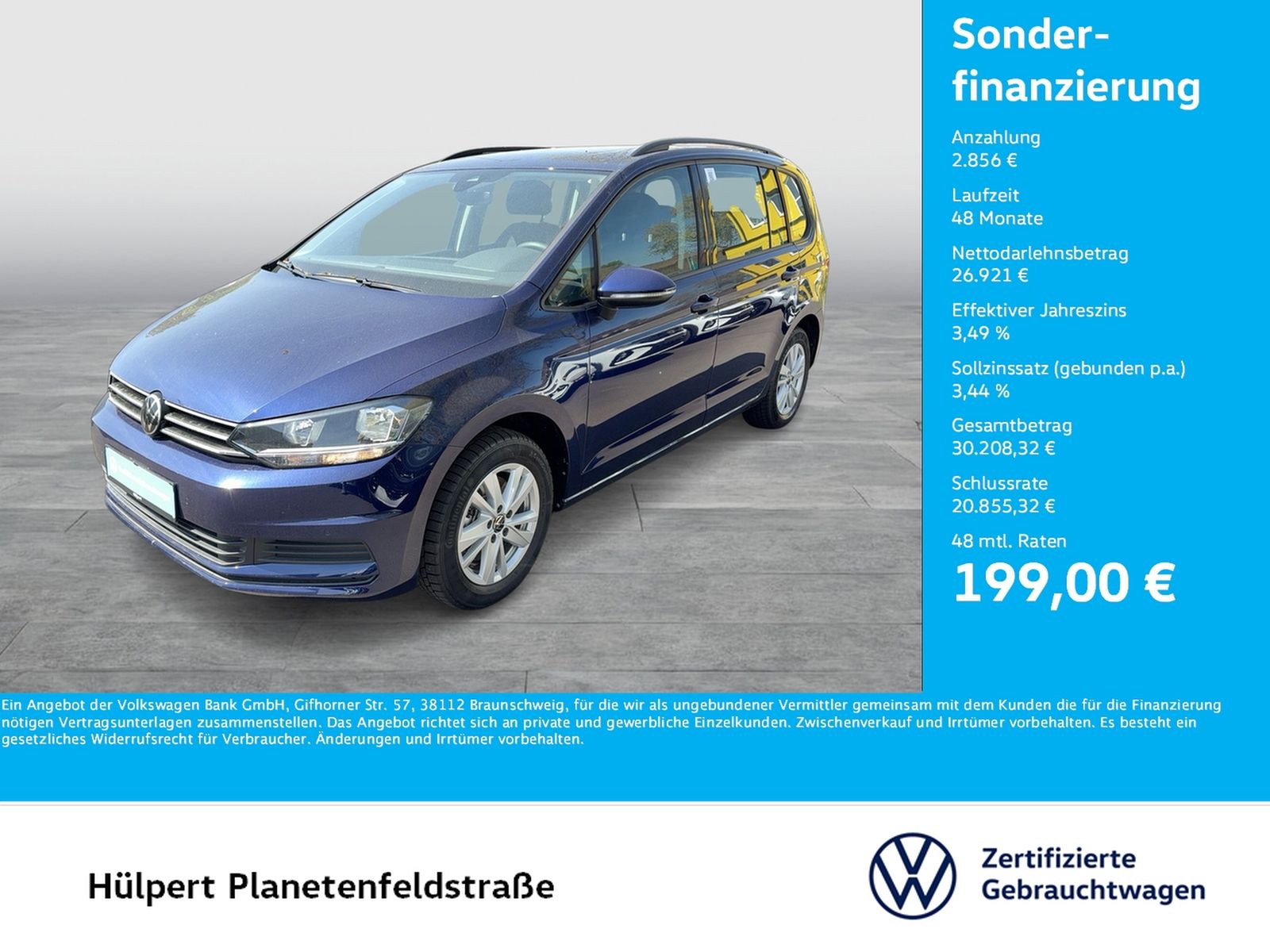 Volkswagen Touran 1.5 COMFORTLINE 7SITZE ACC NAVI ALU DAB foto 1