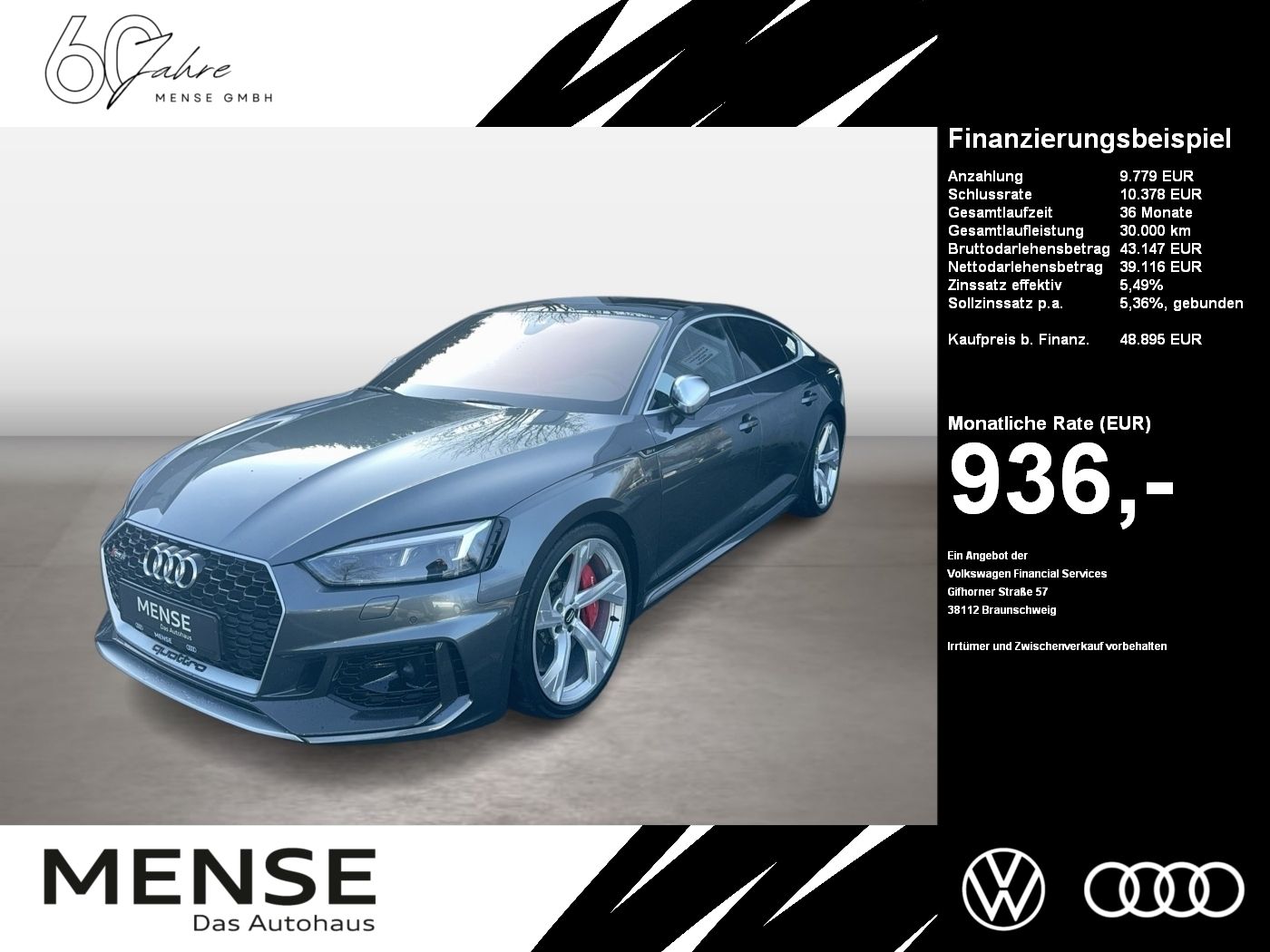AUDI RS 5 Sportback 2.9 TFSI quattro tiptronic Matrix