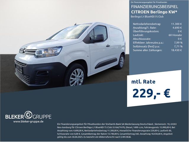 Citroën Berlingo L1 BlueHDi 75 Club