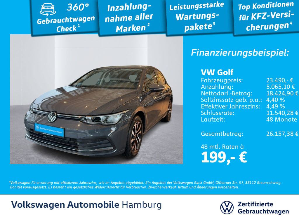 Golf VIII 1.0 DSG eTSI Active Navi AppConnect