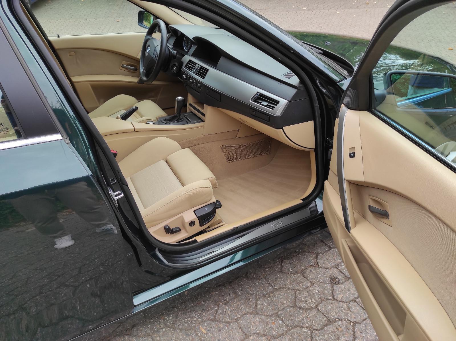 BMW 530i Automatik, E60 dunkelgrün mit beige