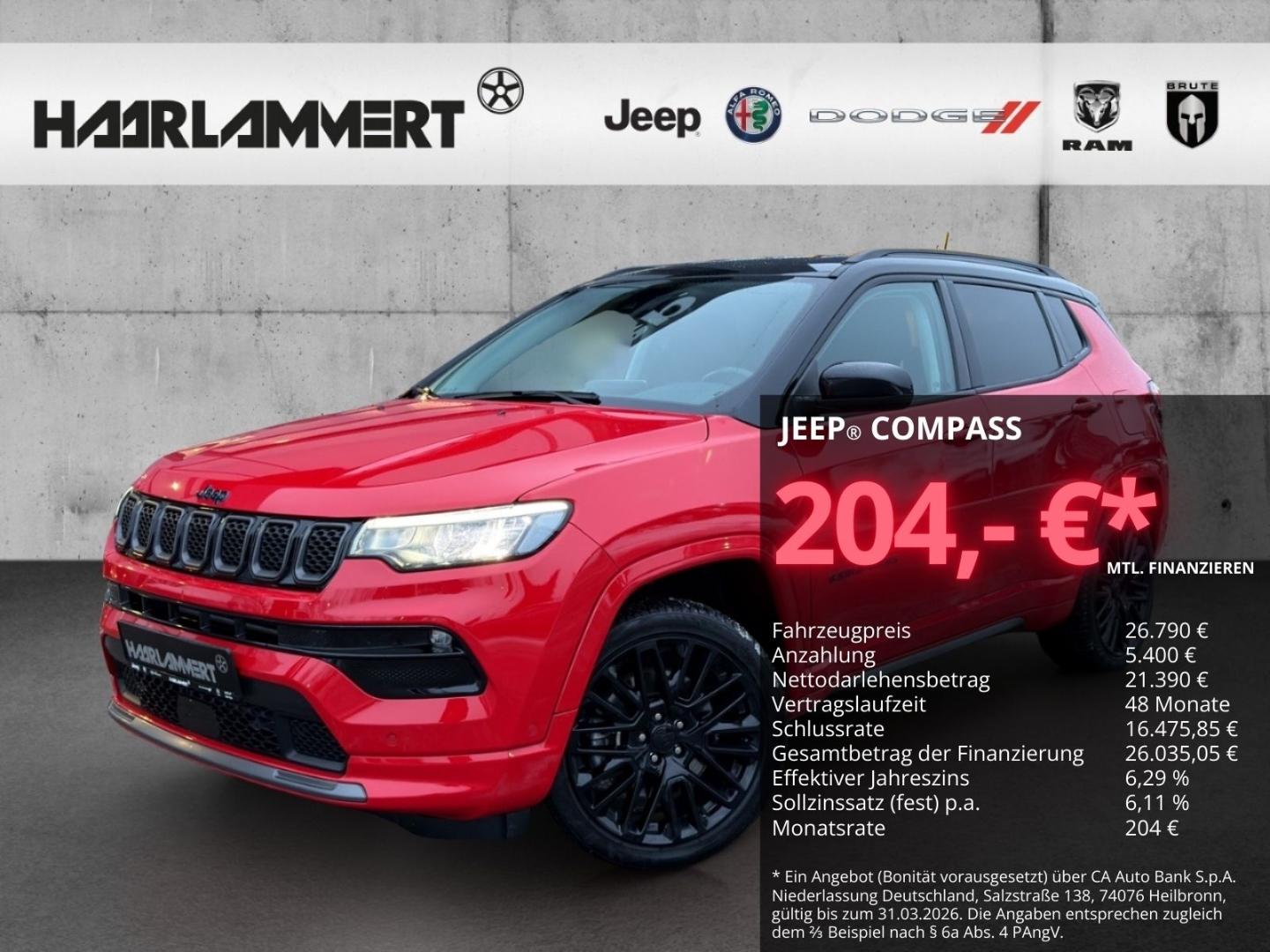 Jeep Compass Plug-In Hybrid 4WD 1.3 PDC+KAMERA+CARPLA