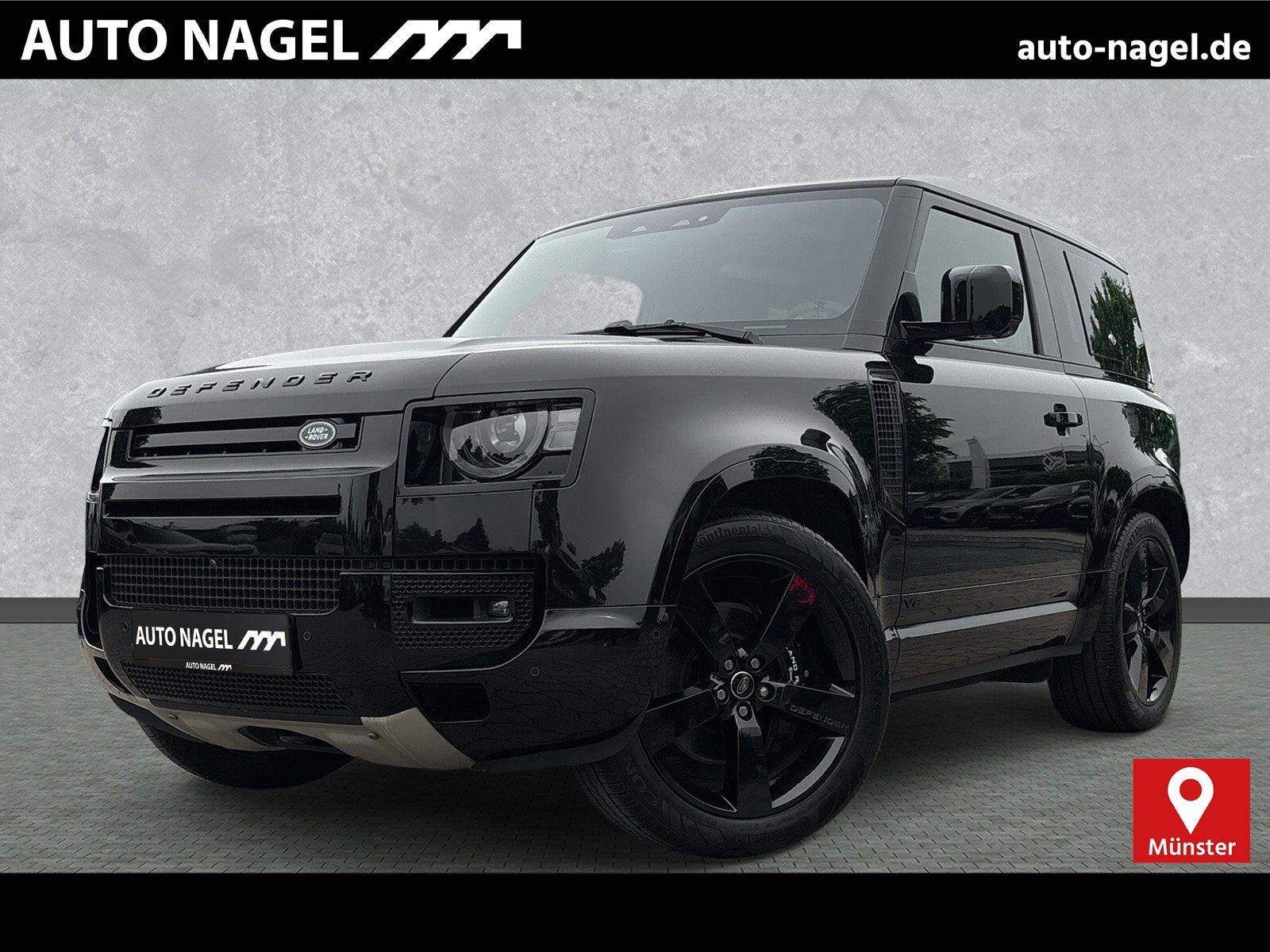 Land Rover Defender 90 P525 V8 22 AHK ACC Pano Black-Paket foto 1