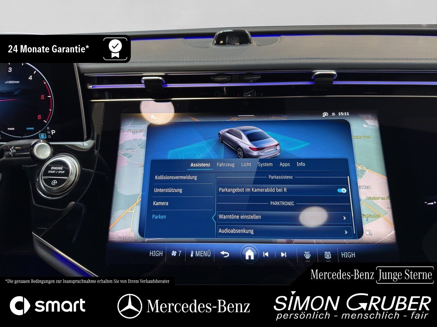 Fahrzeugabbildung Mercedes-Benz E 220 d AMG Night Pano Superscreen Burm 20 Zoll