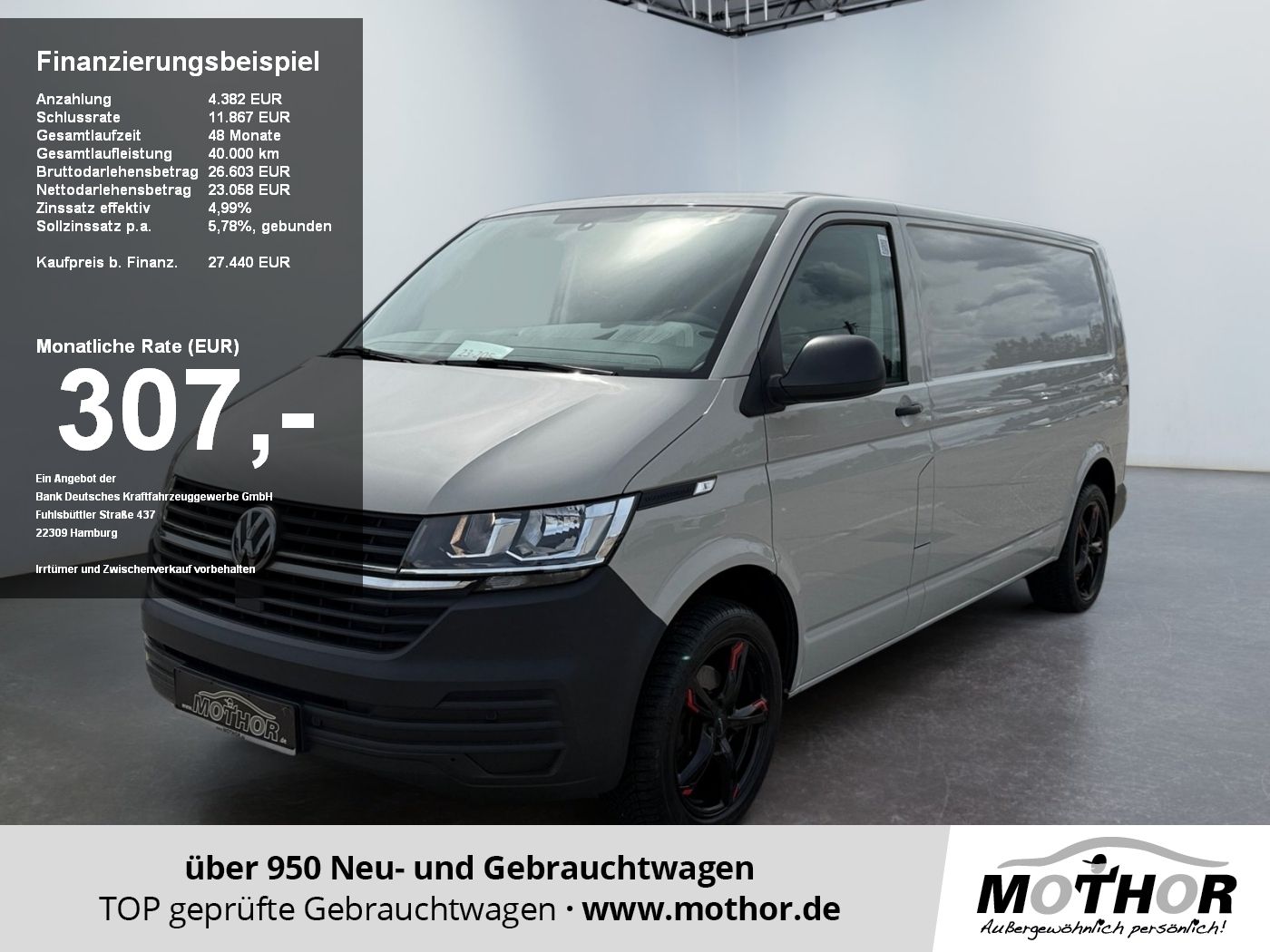 Volkswagen T6.1 Transporter Kasten lang EcoProfi 2.0TDI AHK