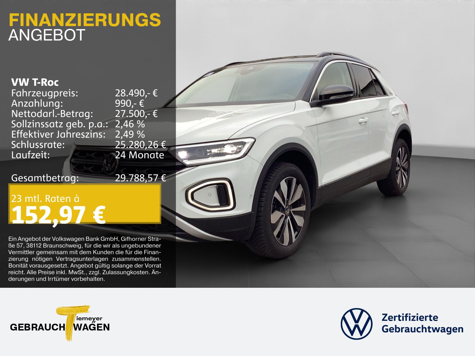 Volkswagen T-Roc 2.0 TDI DSG GOAL AHK KAMERA NAVI LED+