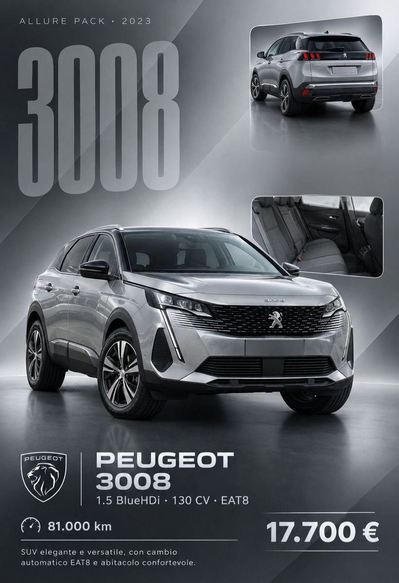 Peugeot 3008 3008 1.5 bluehdi Allure Pack s&s 13