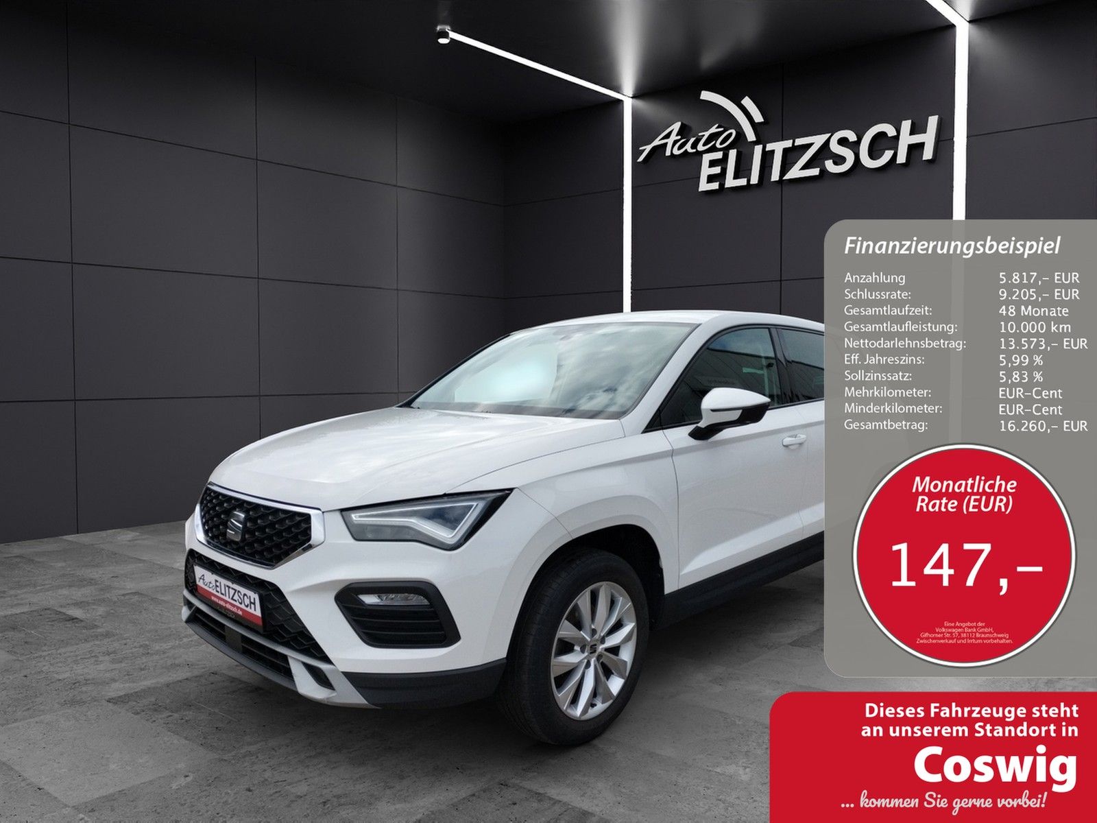 Fahrzeugabbildung SEAT Ateca TSI Style LED Navi GRA RFK SH