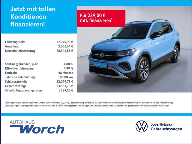 T-Cross 1.0 TSI DSG Goal KAMERA+LED+SHZ+