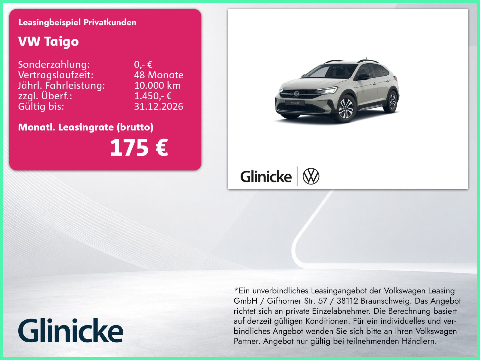 Volkswagen Taigo ENERGY 1,0 l TSI 70 kW (95 PS) 5-Gang