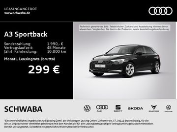 Audi Leasingangebot: Audi A3 Sportback Advanced TFSI *S-tronic*AHK*PANO*