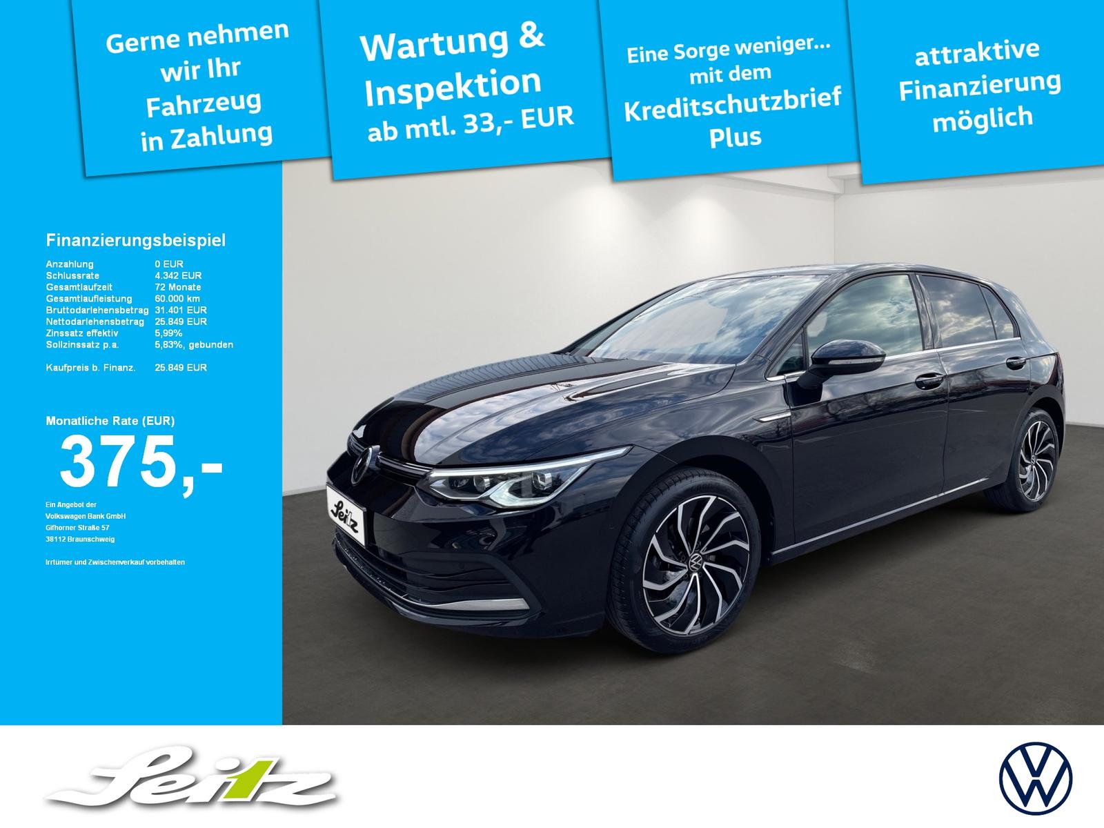 Volkswagen Golf VIII 2.0 TDI Style *LED*KAMERA*NAVI*SITZH*