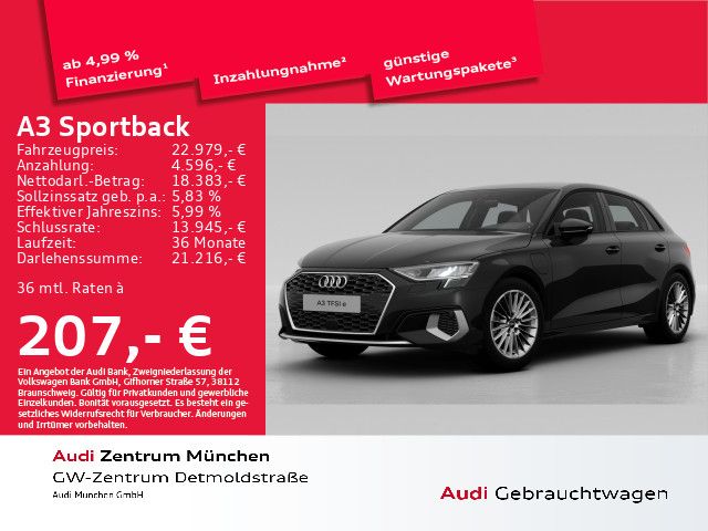 Audi A3 Sportback 40 TFSI e S tronic advanced Virtual