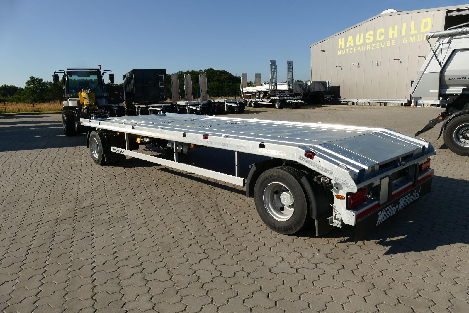 Müller-Mitteltal 18 t.Außenroller Container Anhänger, 2 in 1
