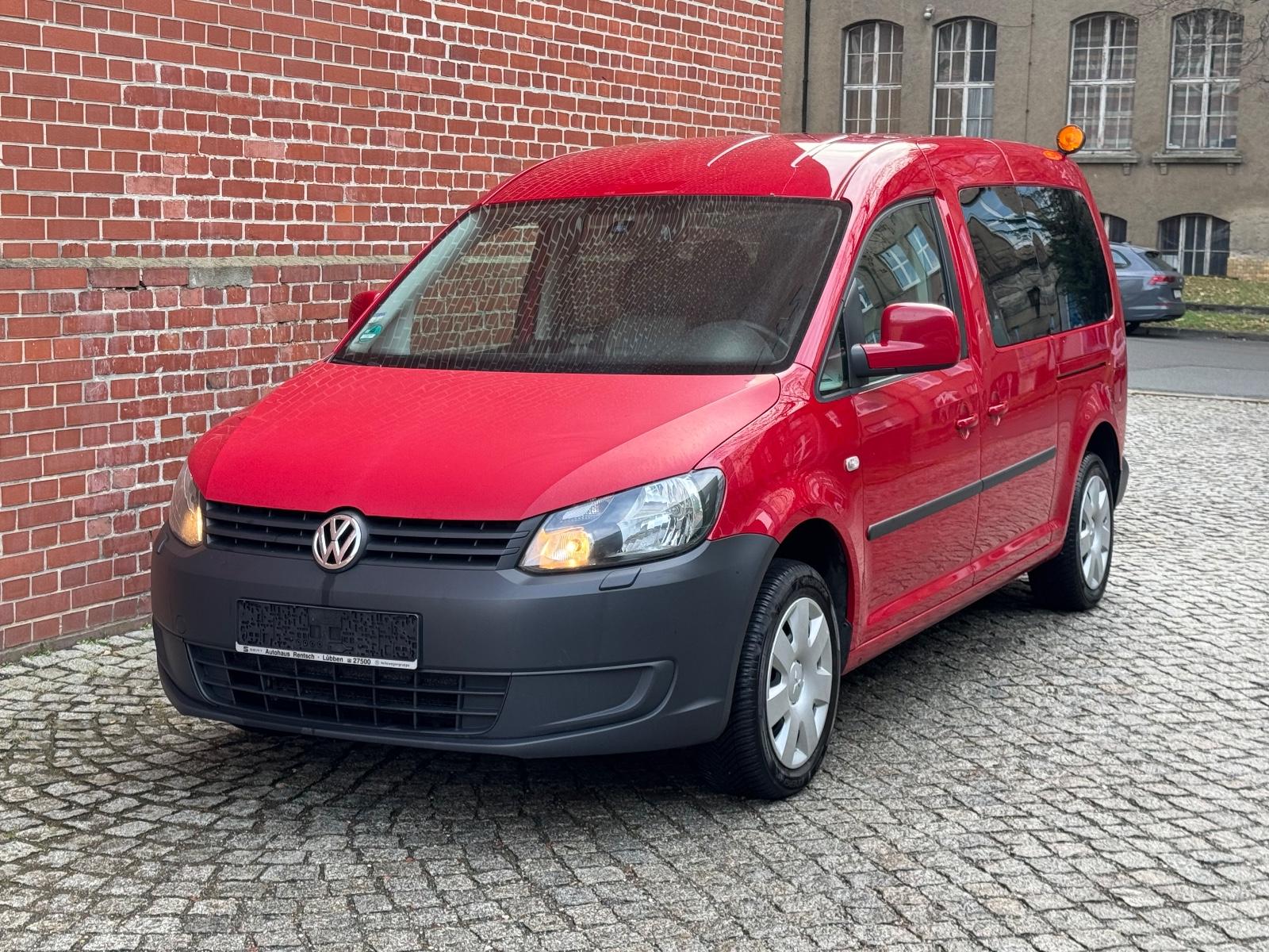 Volkswagen Caddy 1,6TDI  MAXI Rollstuhlrampe  5-Sitzer