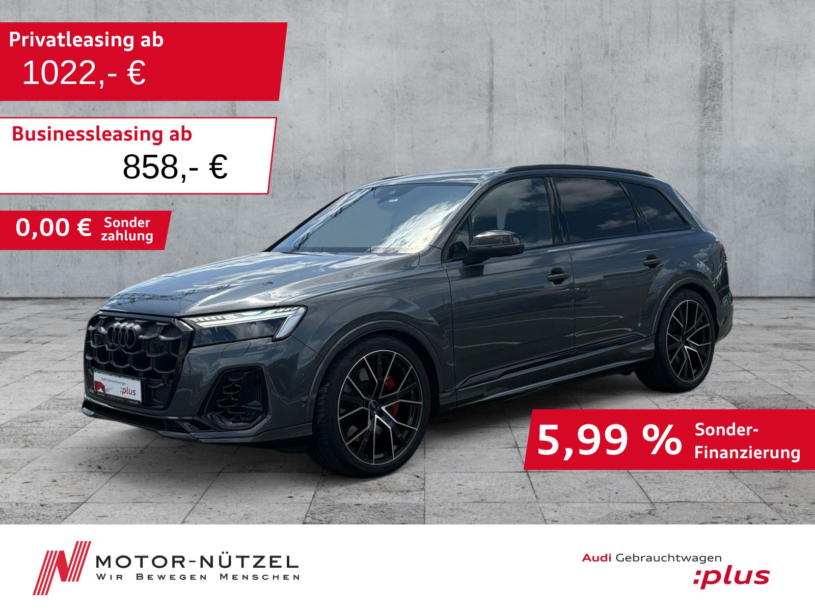 Audi SQ7 TFSI QU MATRIX+NAVI+HuD+B&O+AHK+PANO+AIR+22"