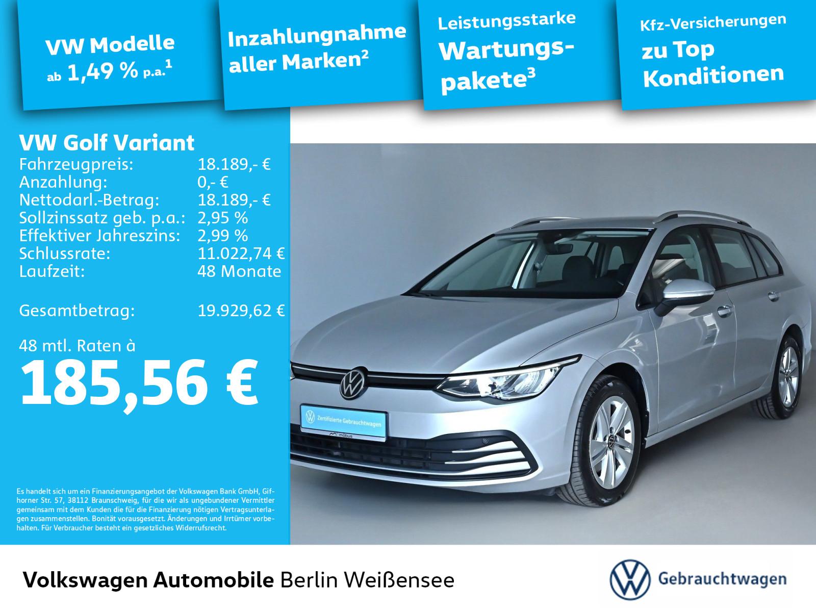 Volkswagen Golf VIII Variant 2.0 TDI Life*DSG*SHZ*PDC*LANE*, миниатюра 22
