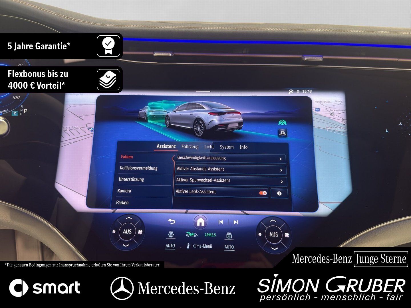 Fahrzeugabbildung Mercedes-Benz EQE 500 4M AMG Airmatic Pano Massage Sitzklima