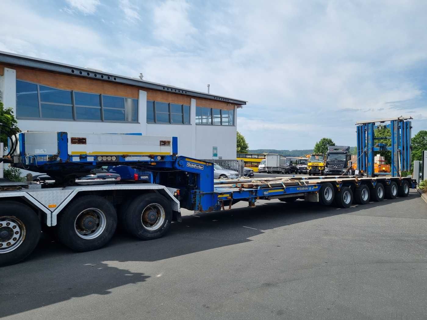 Fahrzeugabbildung Goldhofer STZ-H6-57/80A Teleskop-Tieflader Waggontransport