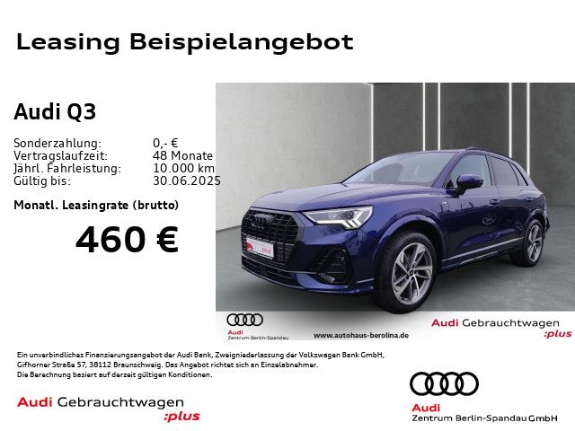 AUDI Q3 35 TFSI S line S tronic *AHK*Opt.-Schwarz+*